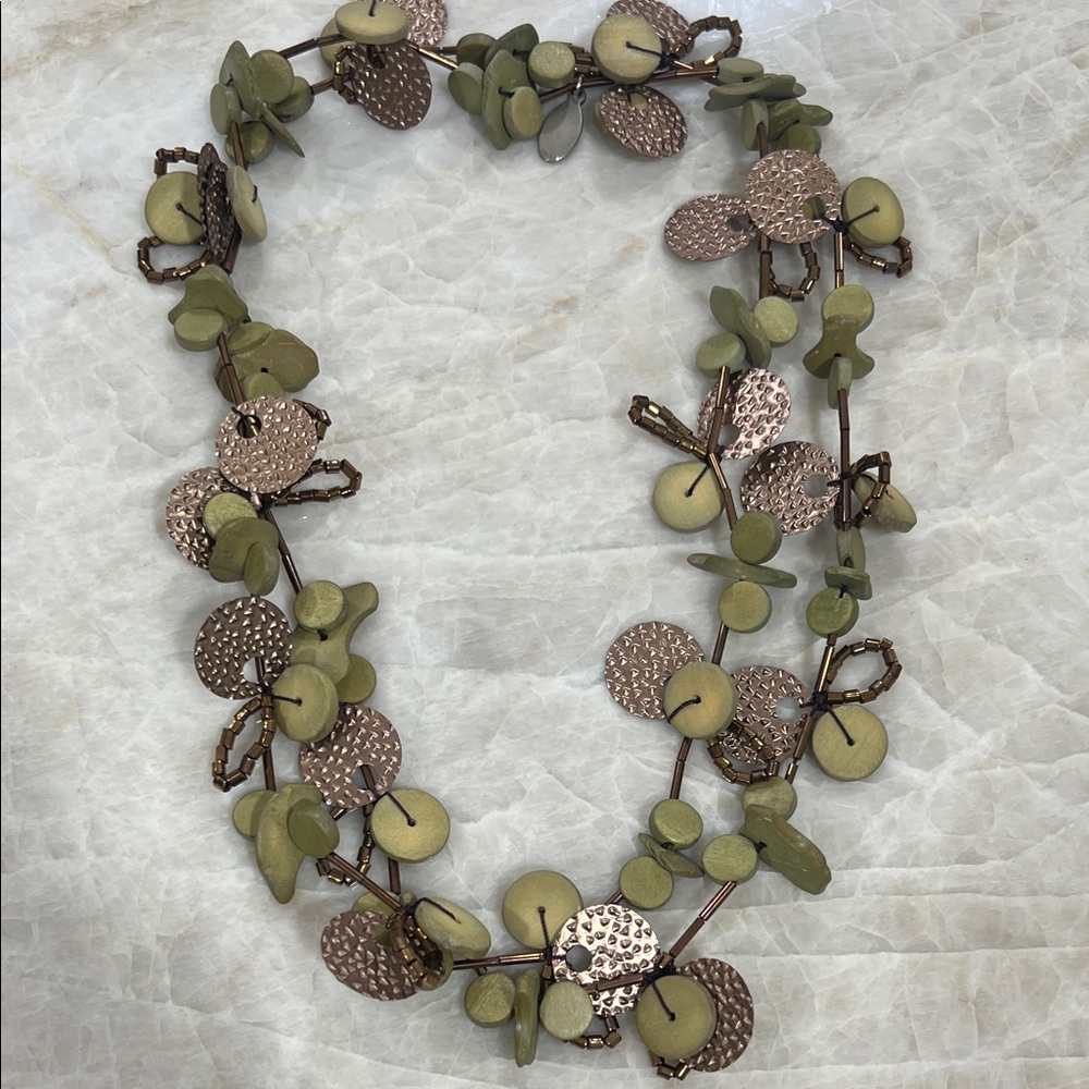 Elegant Green and Brown Necklace from Atlantis